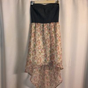 Delia’s strapless high low dress